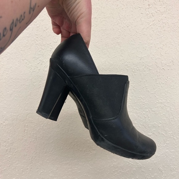 Geox women’s 7 black high heel booties - Picture 1 of 6